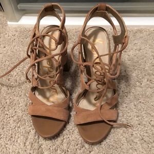 Sam Edelman Tan Heeled Sandals Size 5